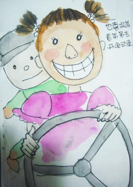 80后妈妈手绘300页 记录女儿成长点滴