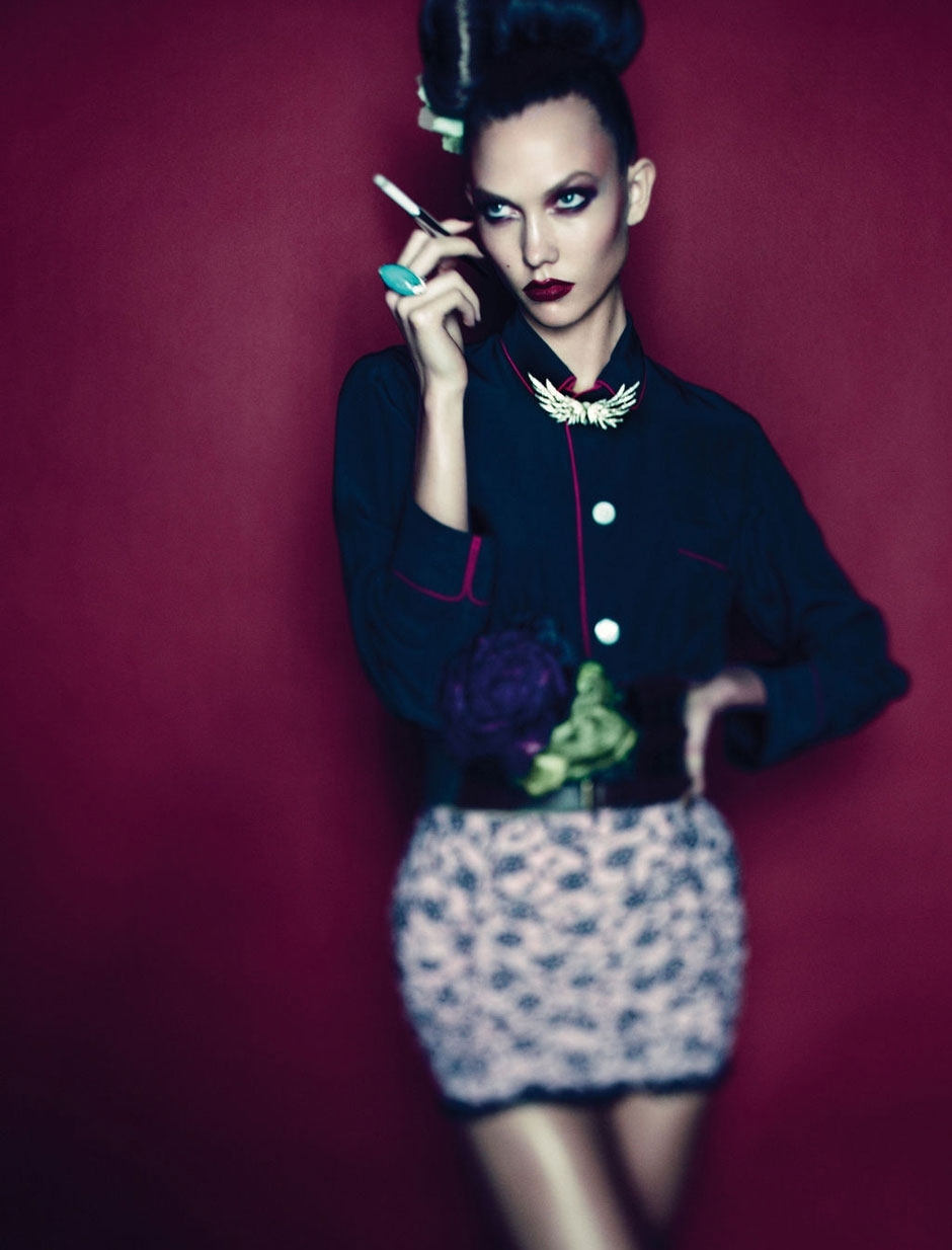 karlie kloss:《 vogue 》杂志德国版11月大片