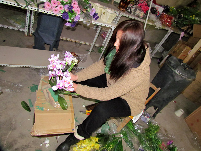插花美女