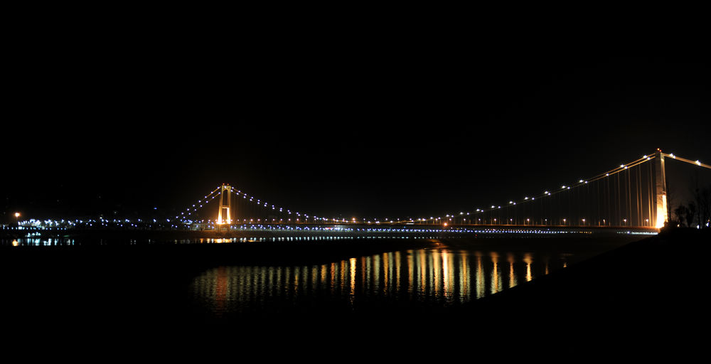 冒险的收获-西陵大桥附近夜景