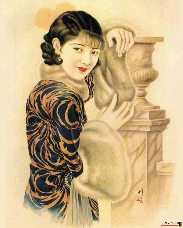 收藏<em>旧上海旗袍美女</em>画片 - 天下收藏 - 南阳社区