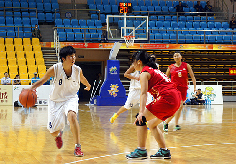 体育摄影部第七届全国农运会女子篮球比赛拍摄