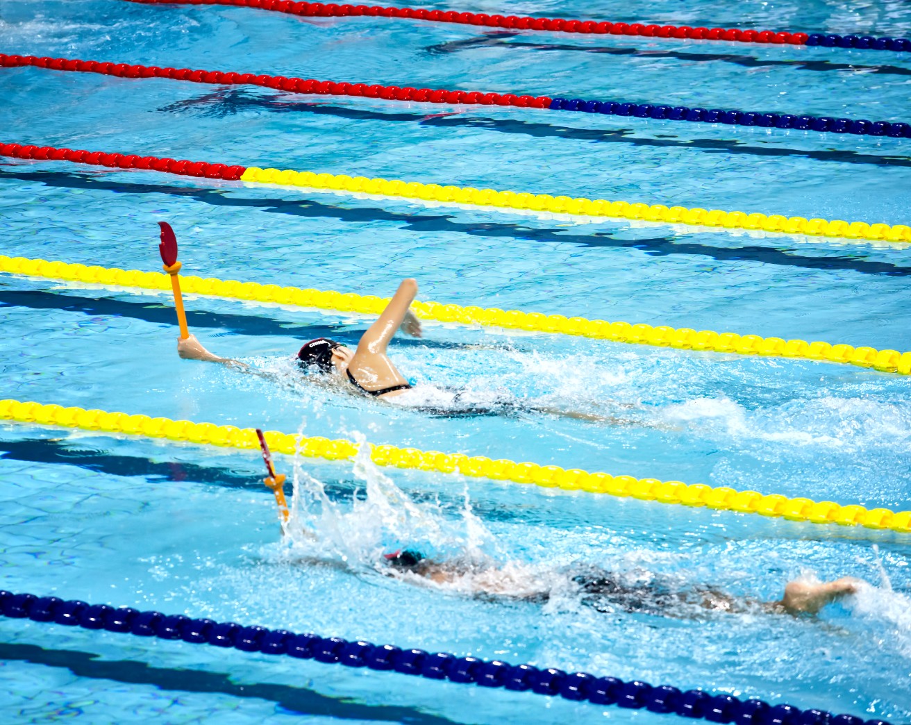 【原创】中国农民运动会女子火炬接力游泳决赛