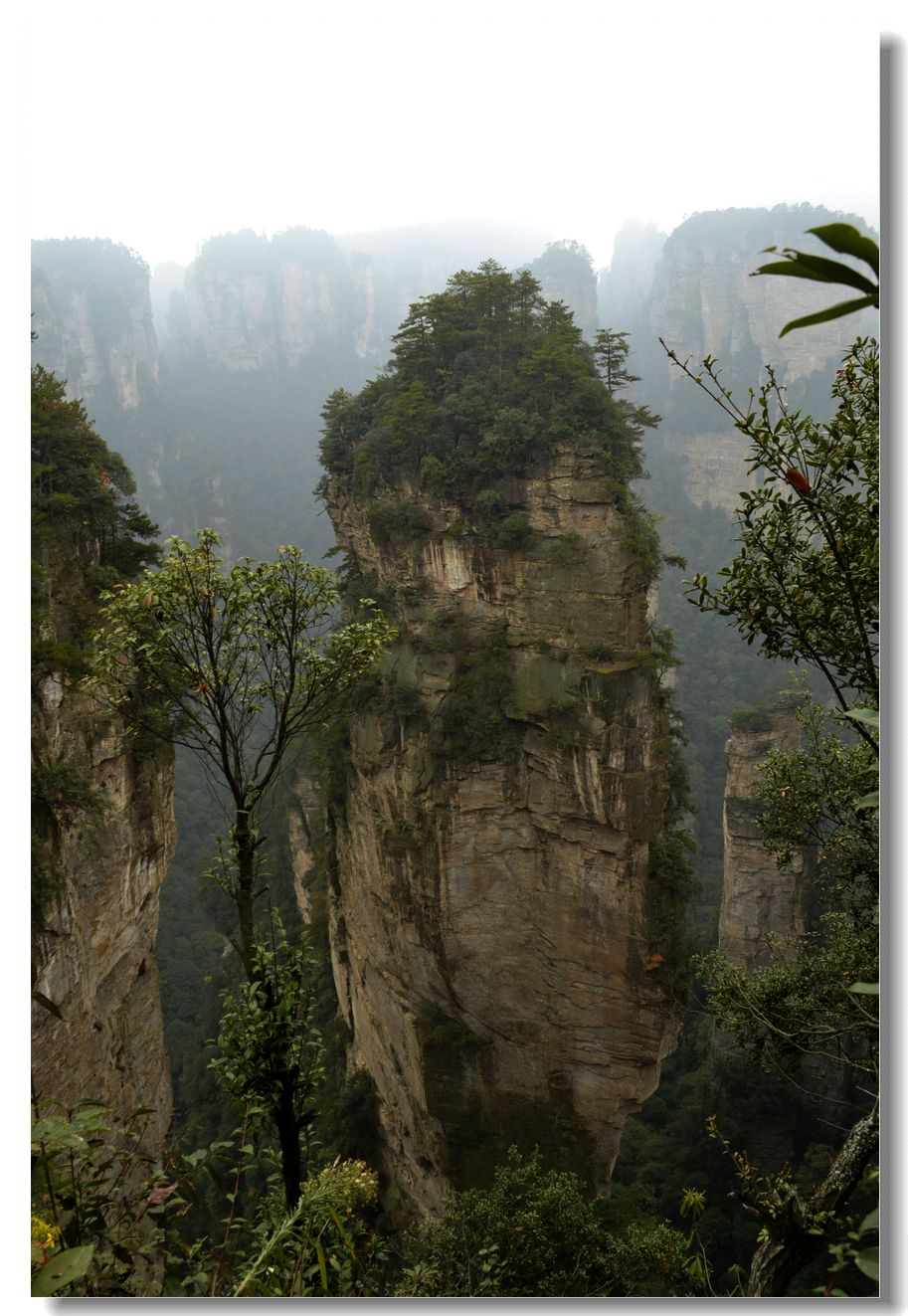 张家界的棒槌山