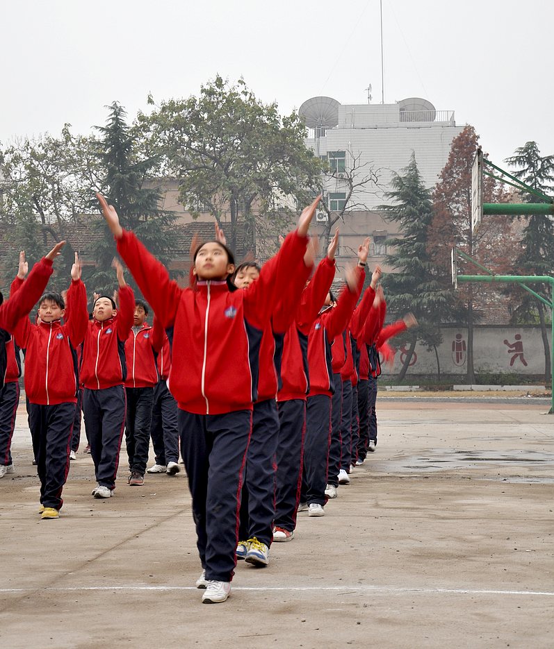 桐柏部11.30日一初中秋季广播操大赛拍摄活动