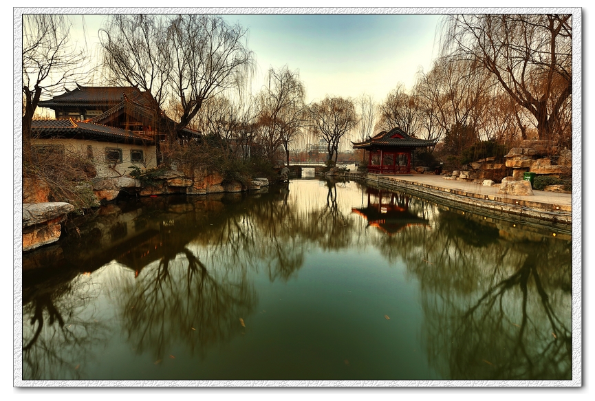 济南大明湖美景