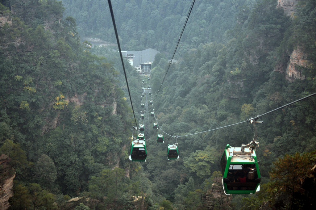 【张家界“宝峰湖杯“网络摄影 大赛】黄石寨索道-张家界宝峰湖杯网络摄影大赛-36行南阳社区-36.01ny.cn - 光影中国