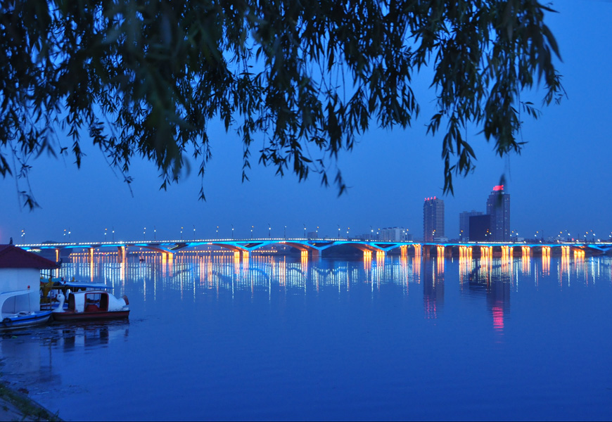 南阳白河夜景随拍