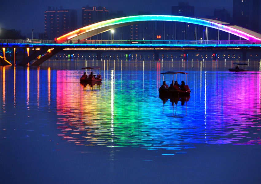 南阳白河夜景随拍