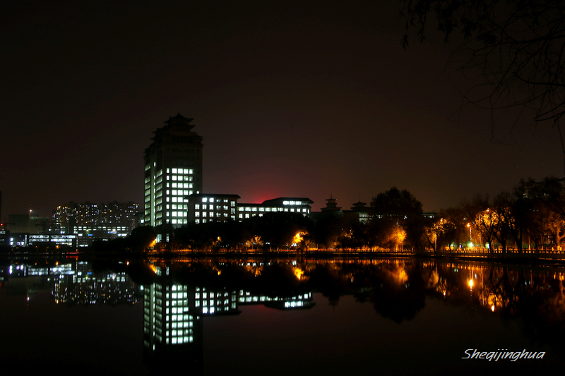 中南民大拍夜景-拍客贴图-36行南阳社区-36.01