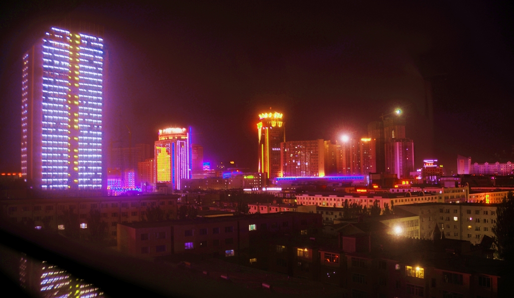 呼和浩特市夜景