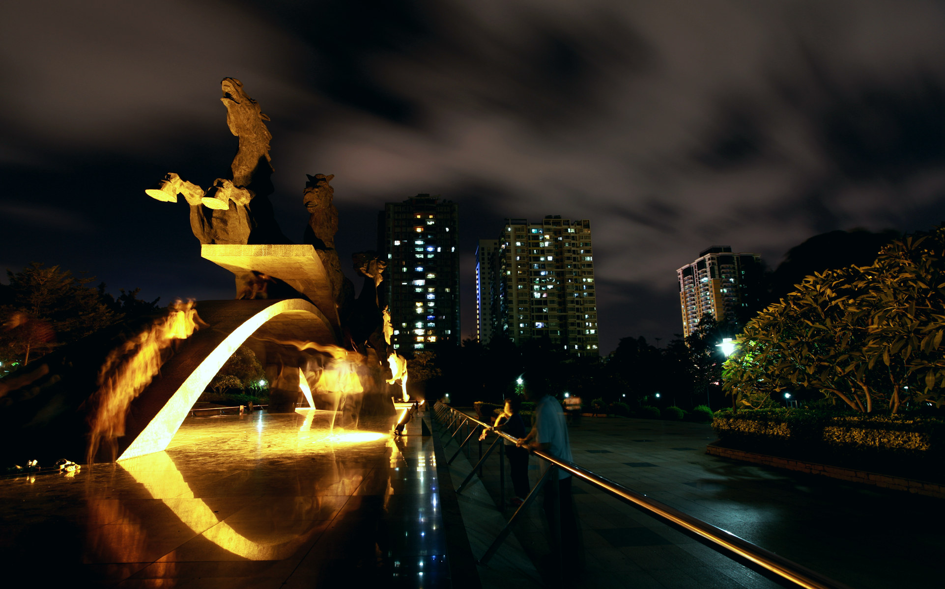 灵芝公园夜景(深圳)