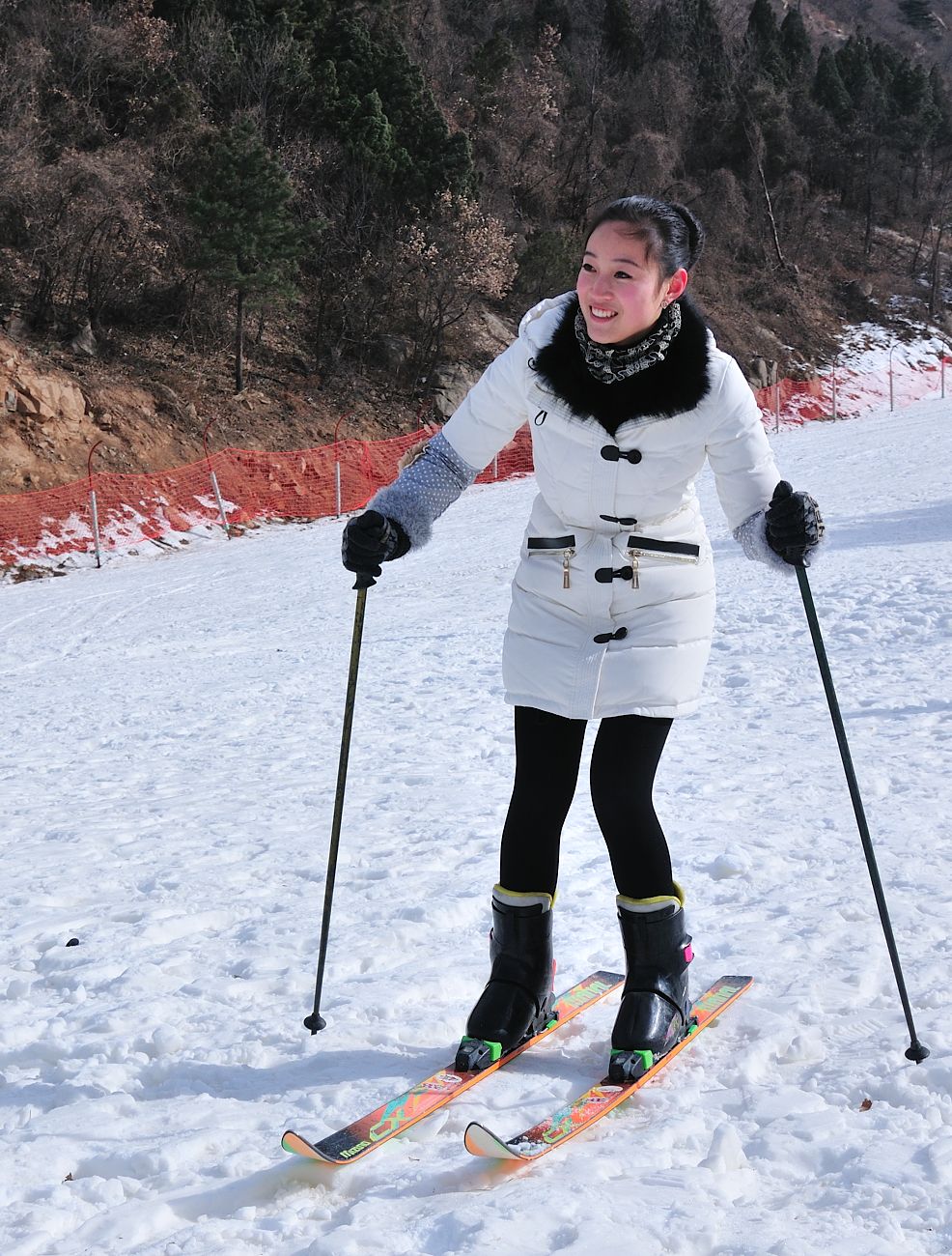 雪场丽影方城七峰山生态园滑雪场抓拍