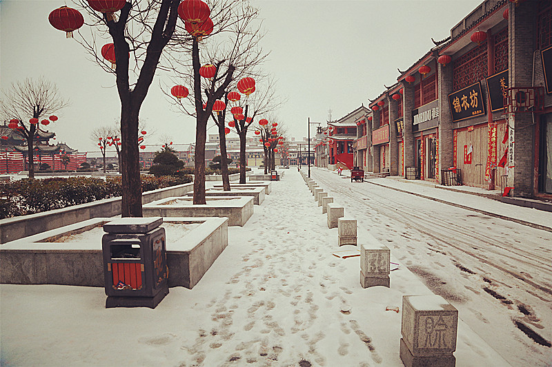 古镇雪