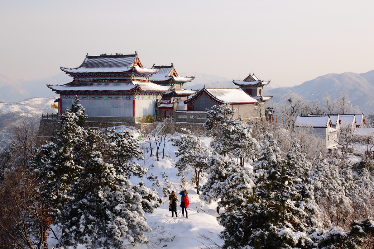 2月10日桐柏部祖师顶拍雪