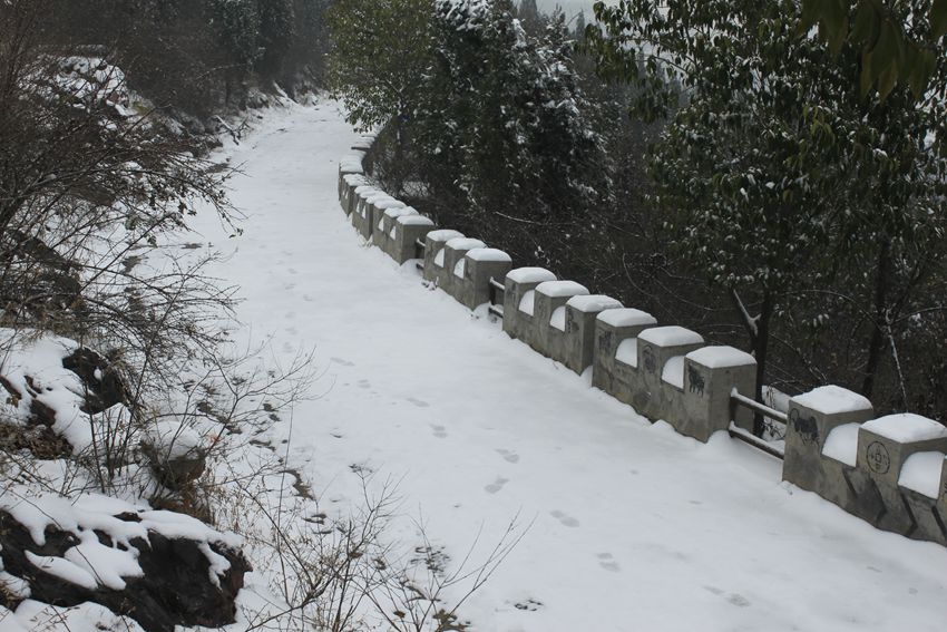 雪景,牛尾山