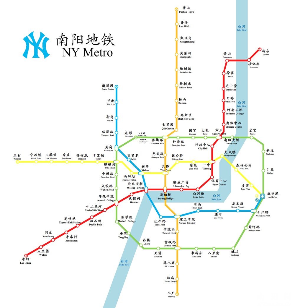 郑州,洛阳,南阳三大城市地铁规划图都出来了!