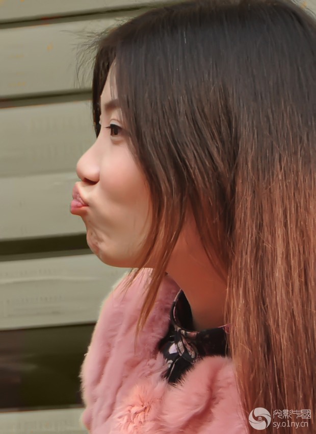 美女侧面像