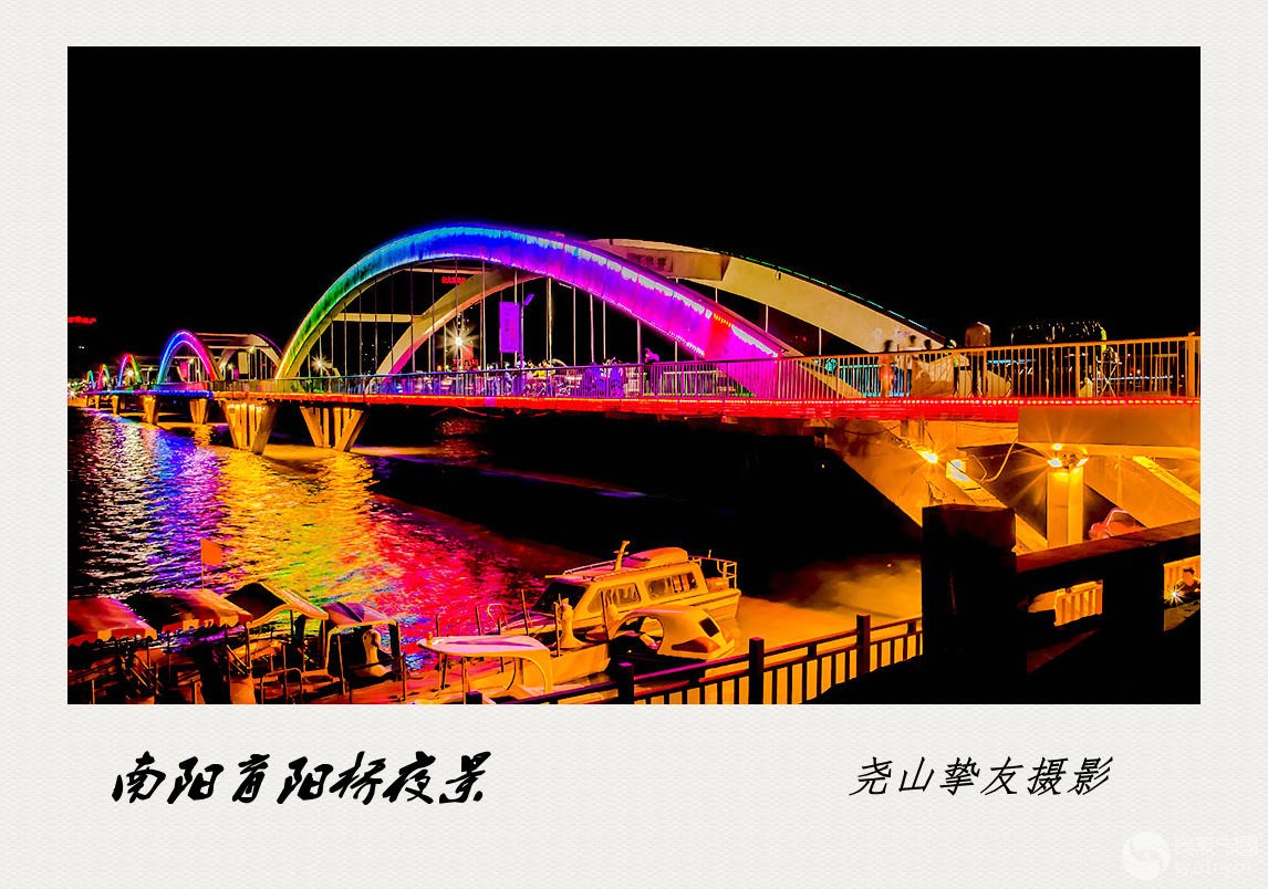 南阳育阳大桥夜景