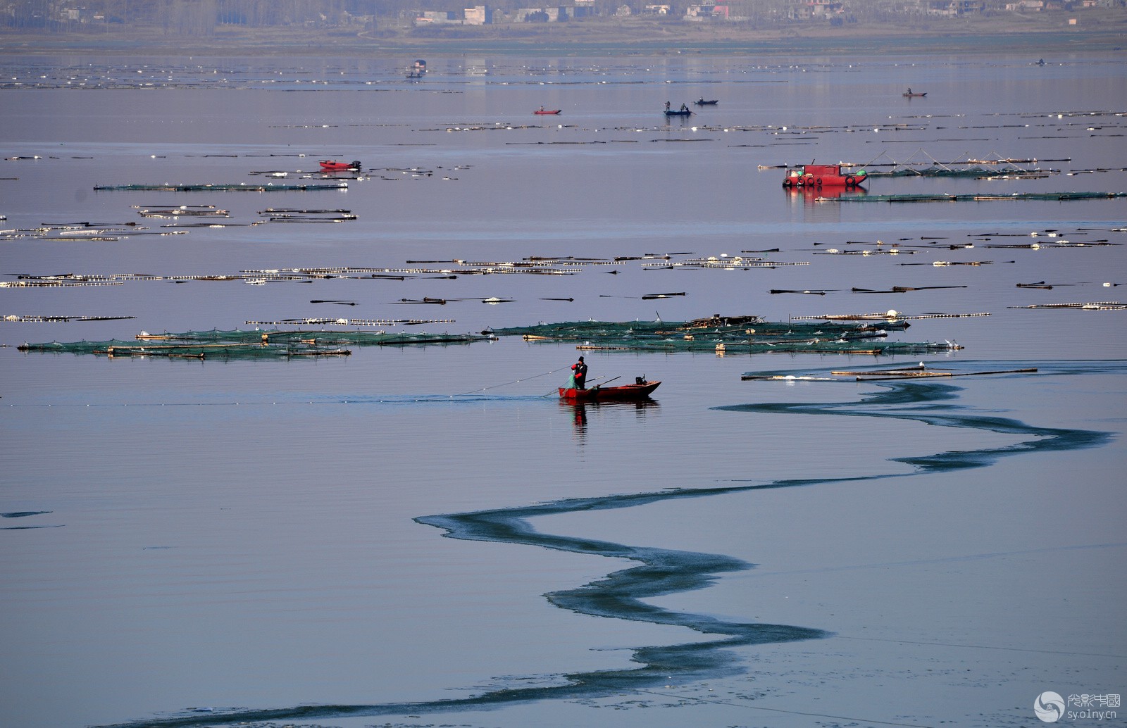 冰冻的昭平湖-行摄风光-36行南阳社区-36.01n