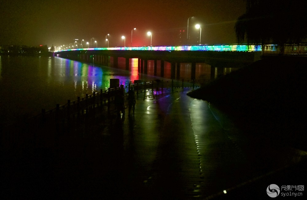 居士林部南阳电视台现场直播晚会暨白河夜景