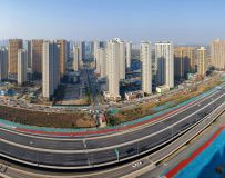 开发建设中的郑州高新区