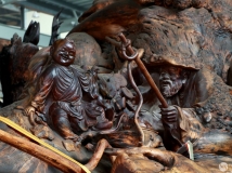 香山国学文化园的根雕02 部分展品
